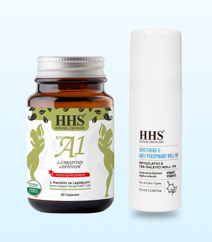 a1-ve-rol-on New A1 L Carnitine Lepidium Bitkisel Kapsül - Beyazlatıcı ve Ter Kokusu Önleyici Roll-On - Görsel 1